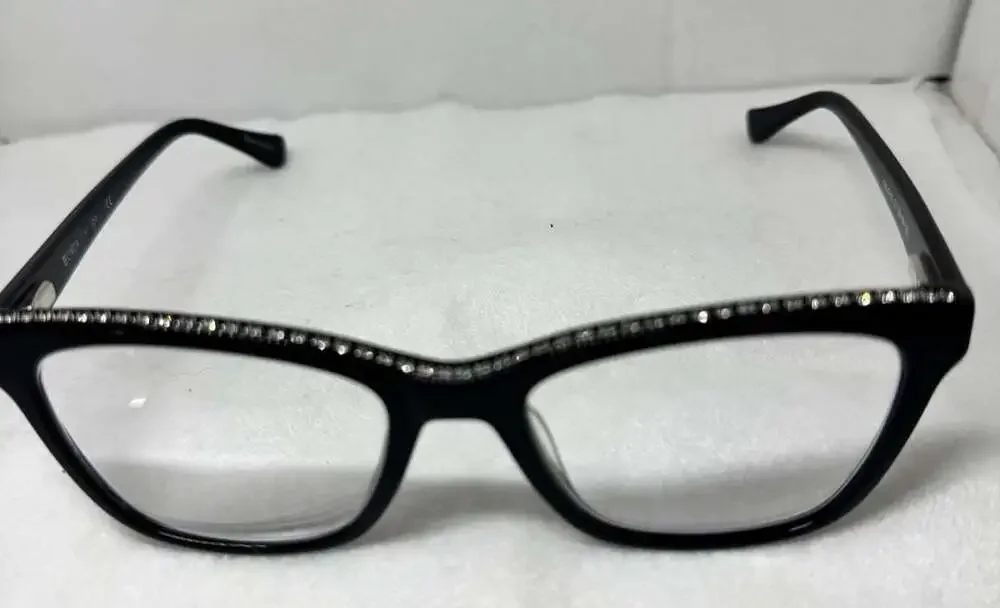 Cinzia CIN-5110 C1 Black Rhinestone Cateye Eyeglasses